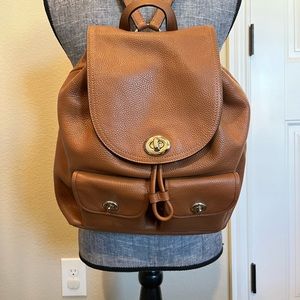 Coach Leather Backpack